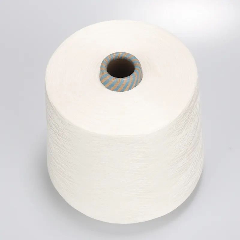 32S 80% Polyester 20% Bamboo compact siro spinning blended yarn para sa tuwalya