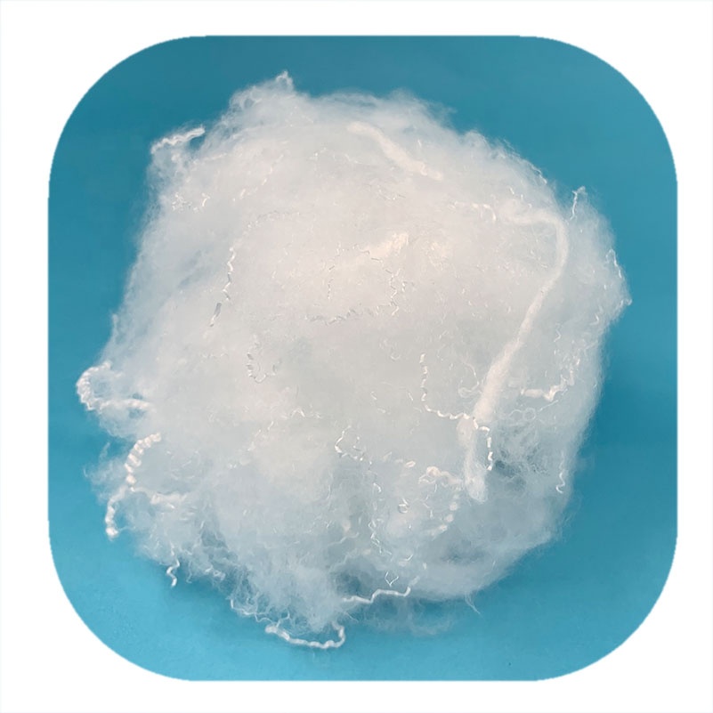 Mataas na Kalidad na parang staple fiber 1.2D 32MM Recycle polyester fiber na may GRS certificate para sa jacket sofa